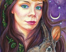 The Hare by artist Jane Starr Weils - il_214x170.672826557_8n4g