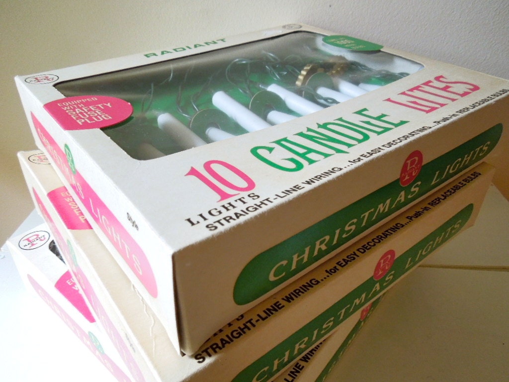 vintage christmas lights box of 10 candle lights straight vintage christmas lights box of 10 candle lights straight