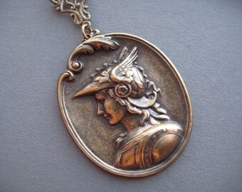 Athena Necklace - Athena Jewelry - Greek Mythology Jewelry - Goddess Necklace - Greek Goddess Jewelry - Strength Jewelry - Goddess Athena-
