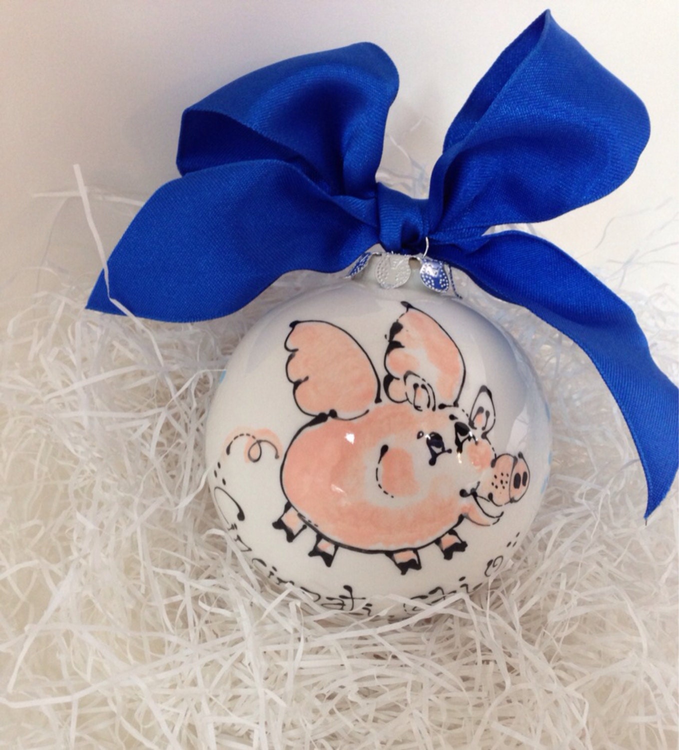 flying pig ceramic christmas ornament by beceramics on etsy flying pig ceramic christmas ornament by beceramics on etsy
