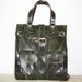 SALE Dark Olive Green Leather Tote Bag Handbag Shoulder, Cross-body Bag Orea, fits a 13 " laptop
