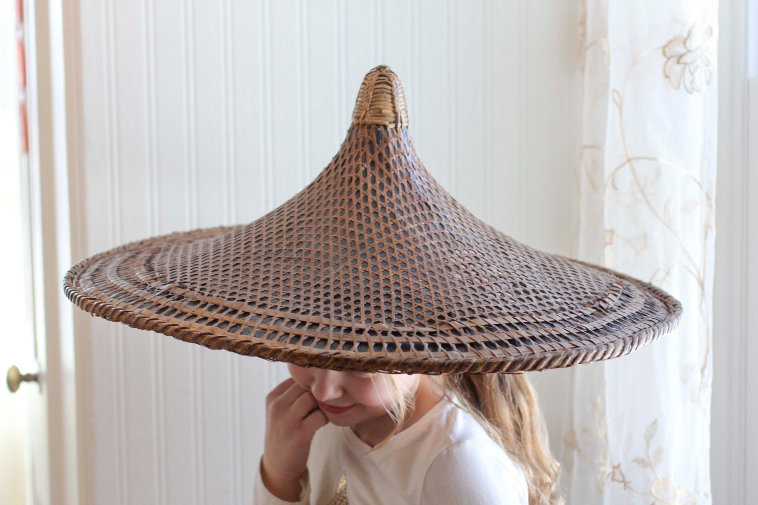 RESERVED ATLANTS Japanese Antique Rickshaw Hat Vintage Coolie