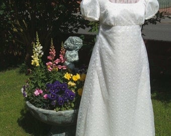 Stunning Regency Evening Gown Dress Jane Austen Inspired