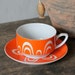 Beautiful cup and saucer, made in USSR, Riga Porcelain Factory