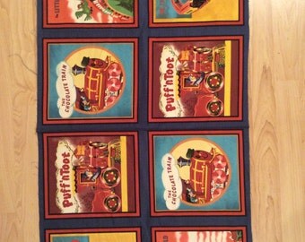 An Adorable The Little Engine That Could Train Fabric Panel Free US Shipping
