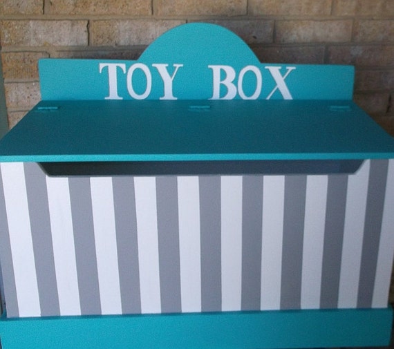 turquoise toy box