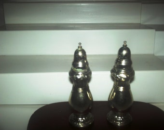 Vintage Silver plated salt and pepper shakers
