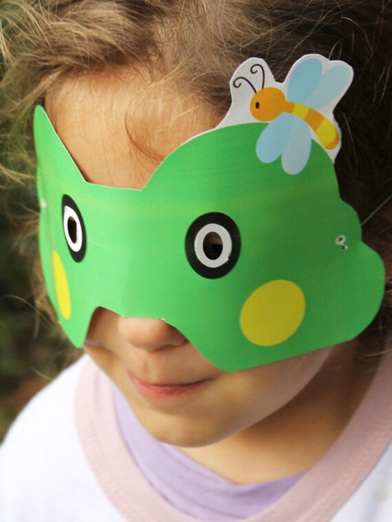 Frog Mask Frog Mask Printable Frog Printable INSTANT