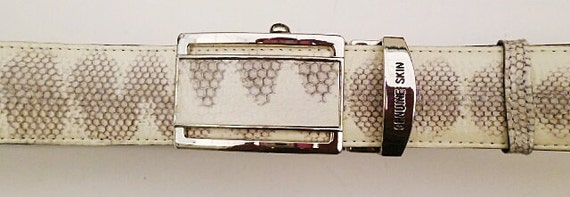 Genuine snake skin leather man’s belt | Bangkok Leather Goods Handmade