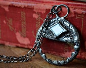 Stained Glass, Magnifying Glass Necklace, Magnifier Pendant, Art Deco Style, Stained Glass Necklace, Reading Aid (2142) Stained Glass, Magnifying Glass Necklace, Magnifier Pendant, Art Deco Style, Stained Glass Necklace, Reading Aid (2142)