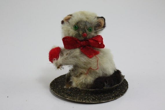 vintage cat christmas ornaments