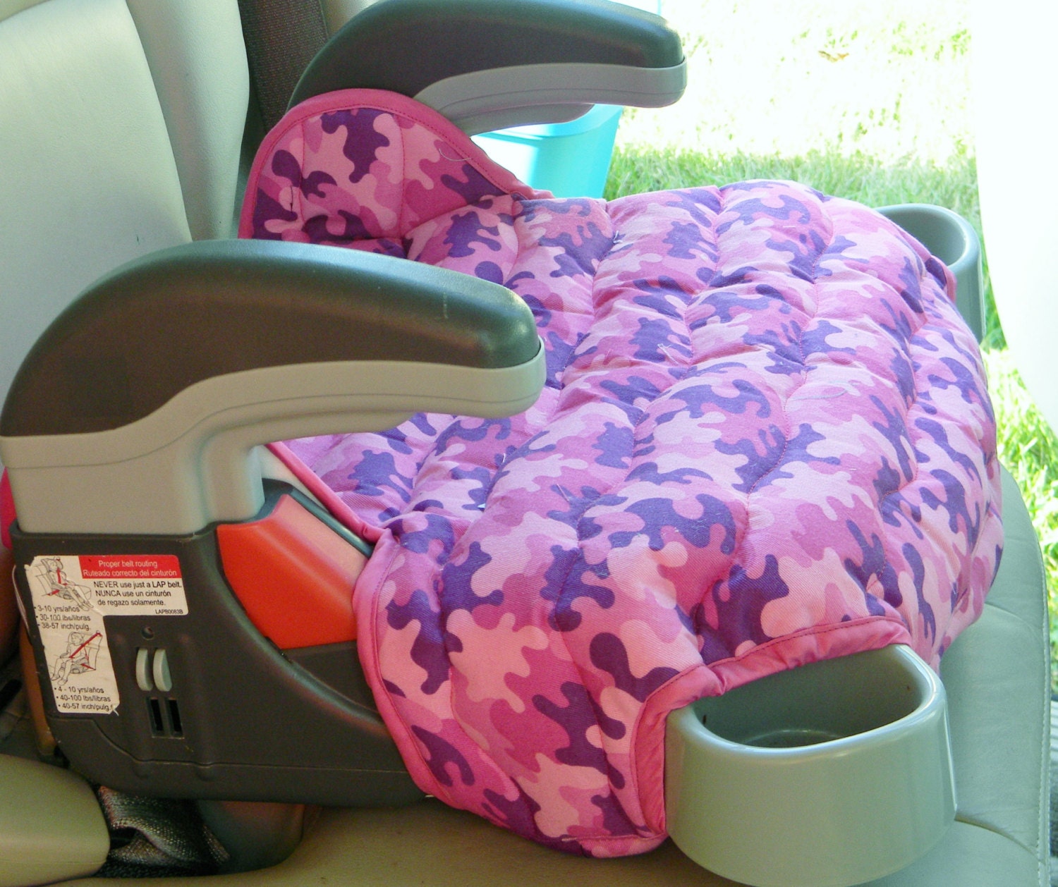 Graco Turbo Booster seat cover car accessory in hot pink