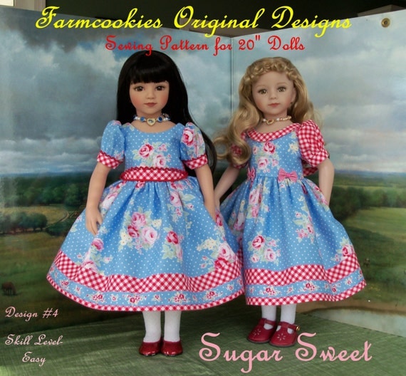 PRINTED Sewing Pattern / SUGAR SWEET for American Girl or Maru & Friends Dolls
