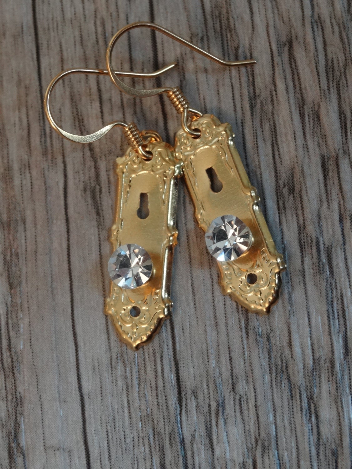 Miniature Door Knob Earrings by TrashToTreasureHunt on Etsy