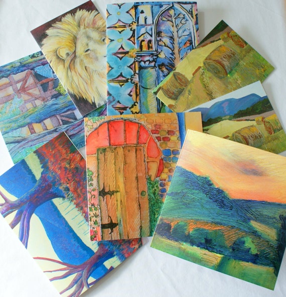 fine art greeting cards variety pack landscape animal