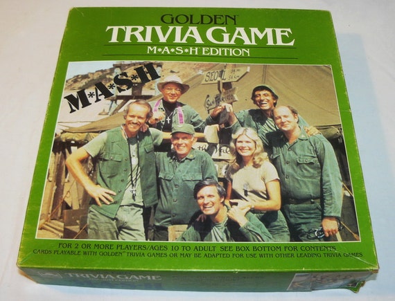 MASH 4077 Trivia Card Game 1984 Golden No. 4154 Trivial