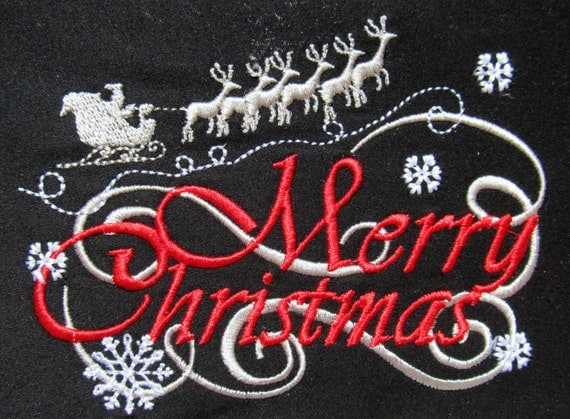 Merry Christmas machine embroidery designs 5x7 INSTANT Merry Christmas machine embroidery designs 5x7 INSTANT