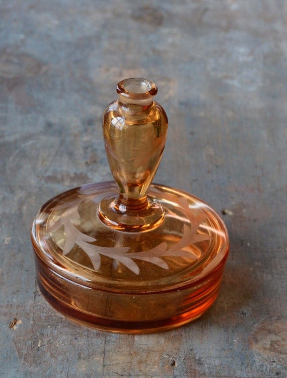 Download Depression Glass Powder Perfume Bottle Amber Depression Glass Yellowimages Mockups