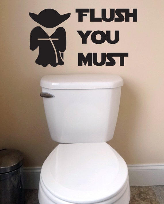 Bathroom wall decals Kids Décor Wall Toilet Decal Wash Flush Seat 