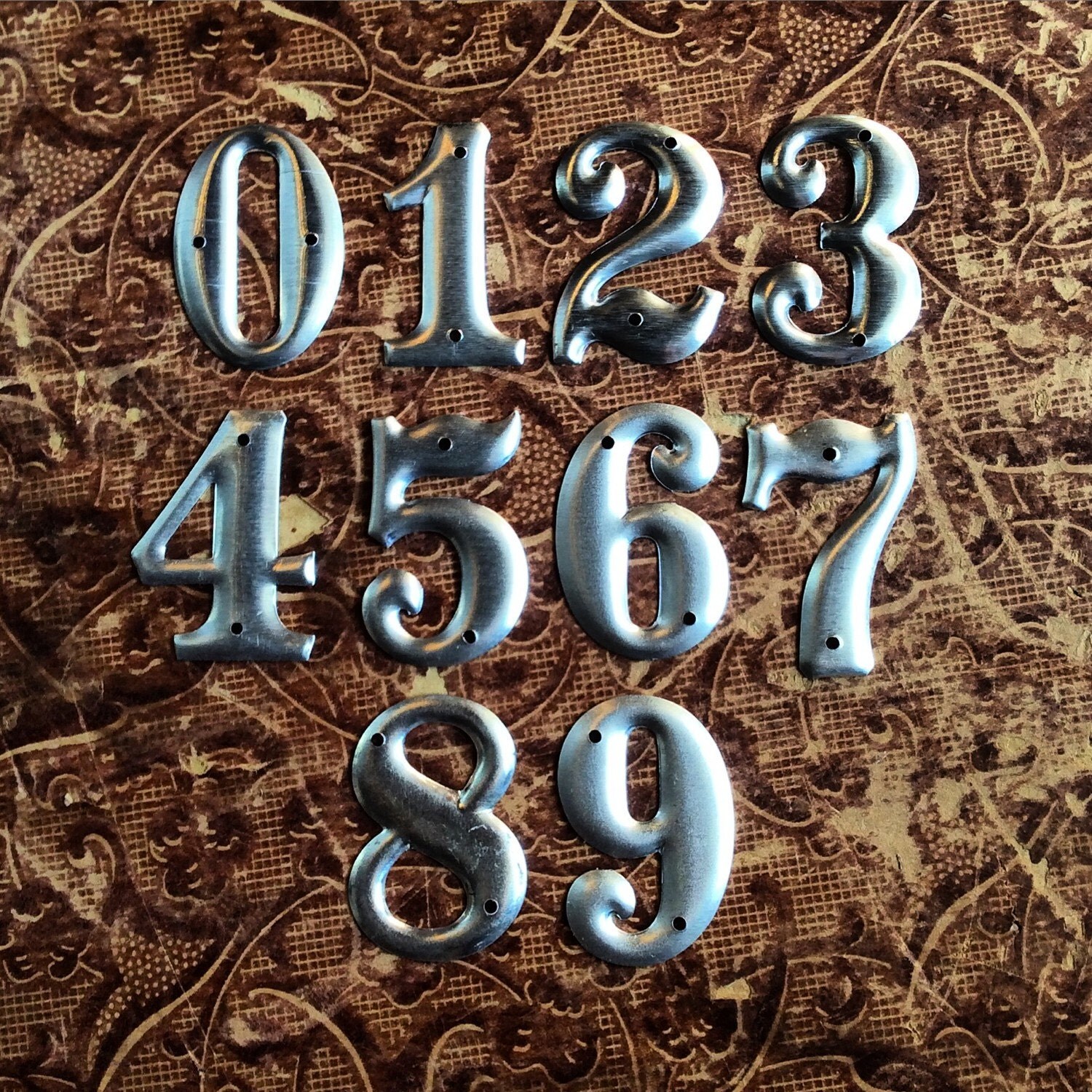 New Old Stock Small Metal Numbers For Your Next Project