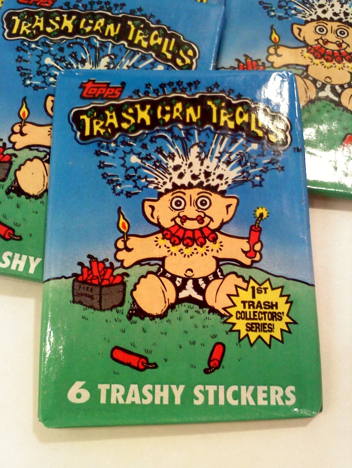 3 PACKS Trash Can Trolls Trading Cards