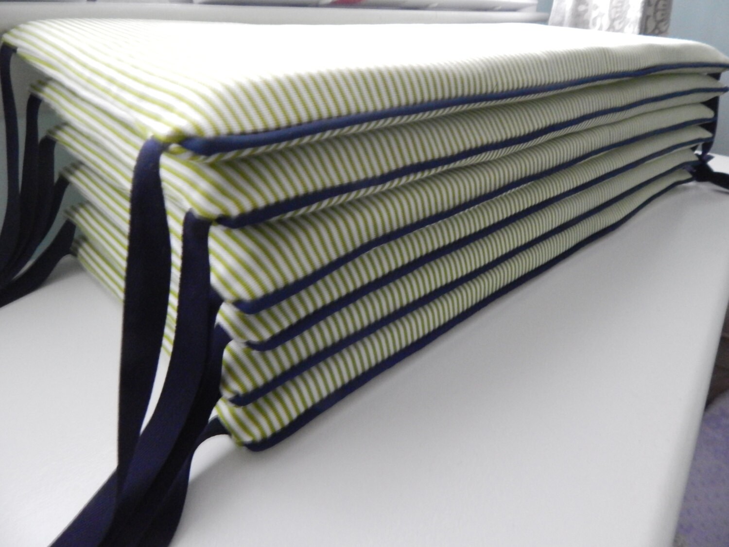 Crib Bumper with Piping Made with NuFoam Bumper by GRACEandCRUZ