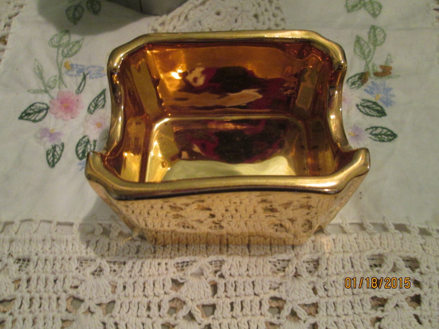 Vintage Hall Sugar Holder Business Cards Golden Glo / 70s Sugar Packet