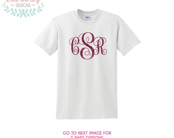 monogram initials on shirt