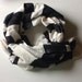 Wool Scarves- black + white Men Women Wool and cotton blend Stripe Scarf- Multi-stripe Black & white Ethiopian Scarf- Zebra Black white
