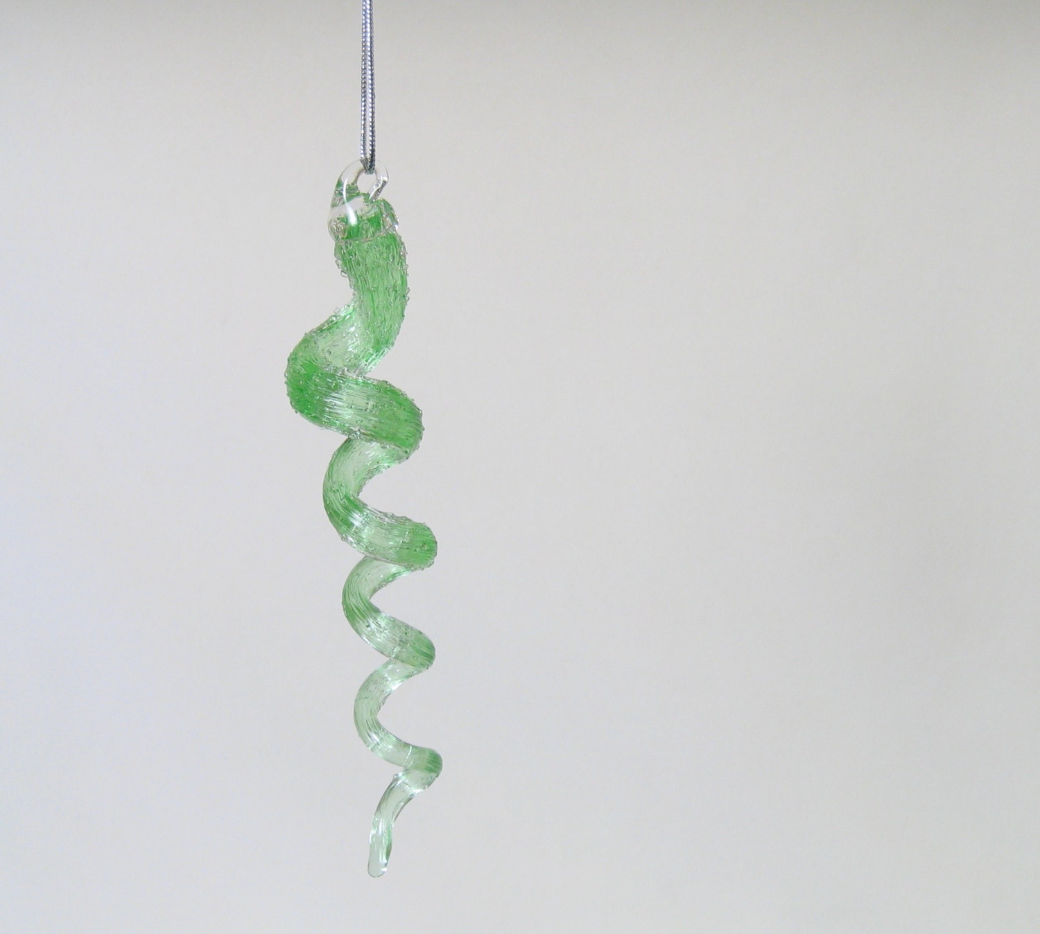 glass icicle ornament suncatcher sea green christmas tree glass icicle ornament suncatcher sea green christmas tree