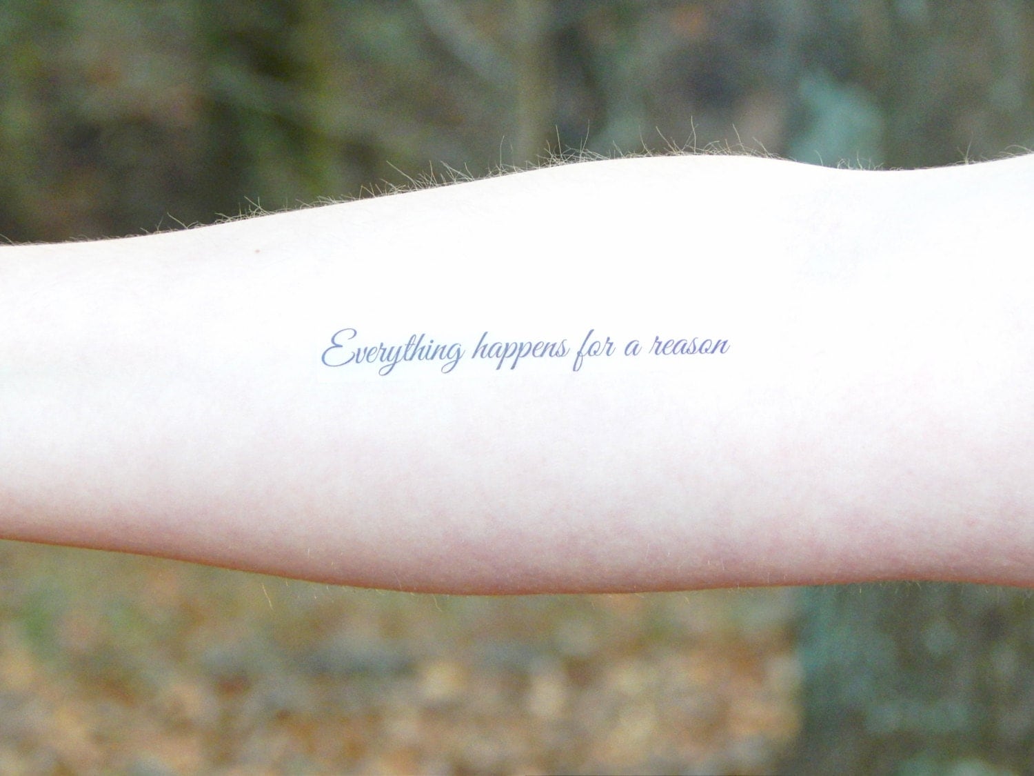 Temporary Tattoo Everything Happens For A Reason