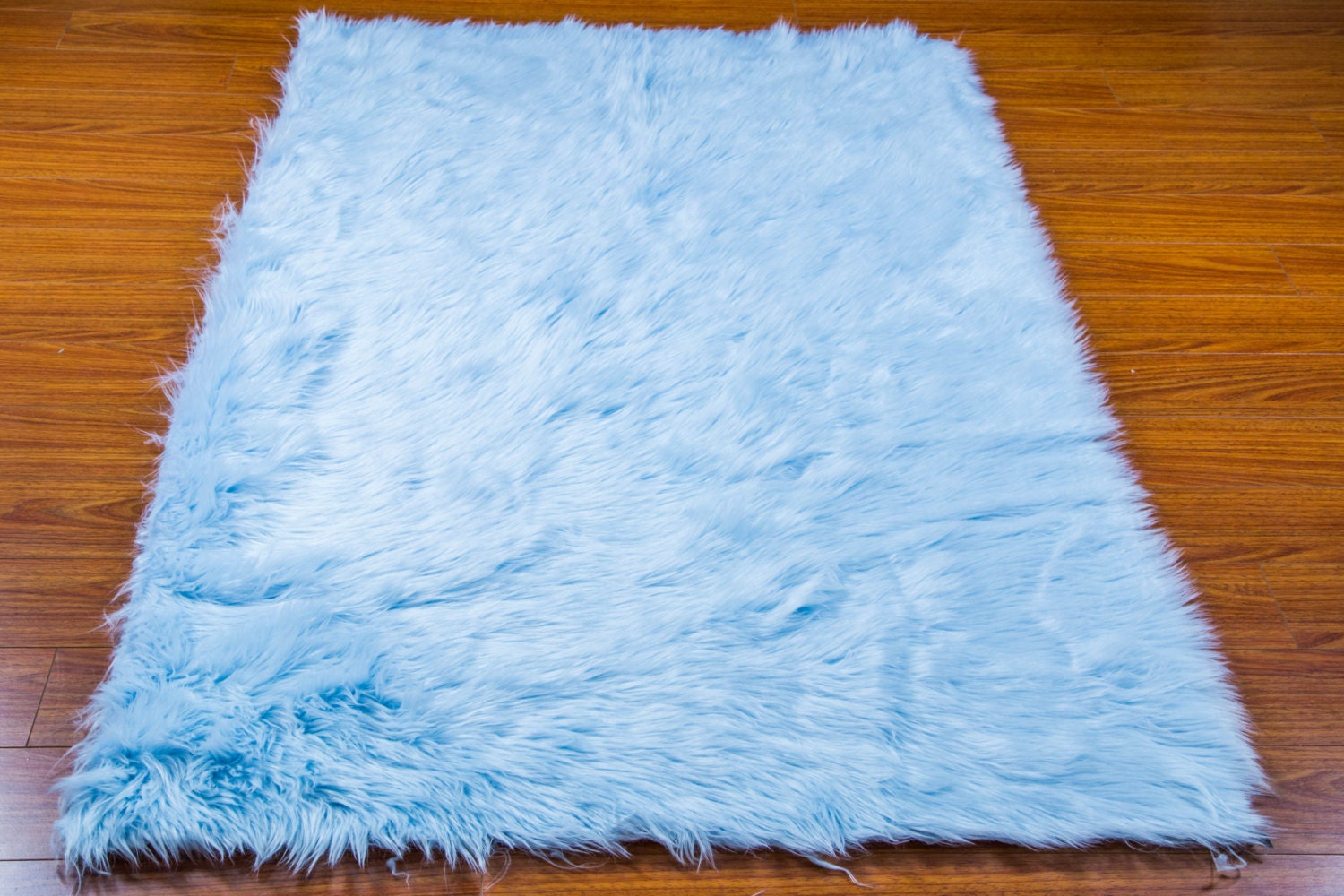 5' x 8' New Premium blue Shag Fur Area Rug Nursery