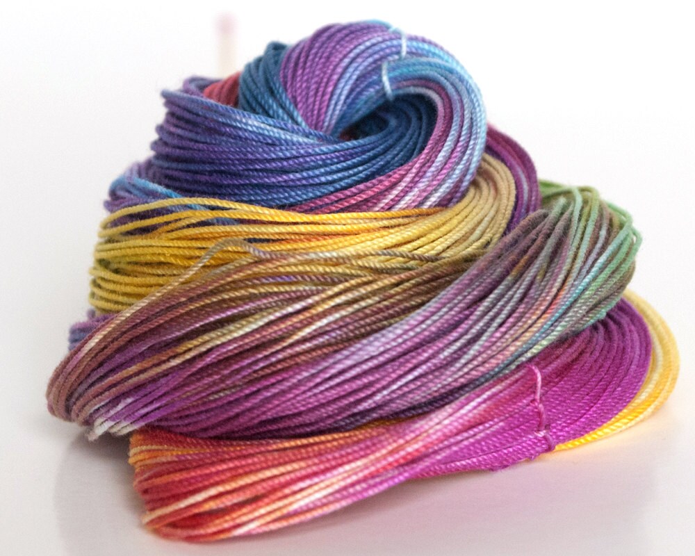 Size 30 hand dyed tatting thread / crochet cotton