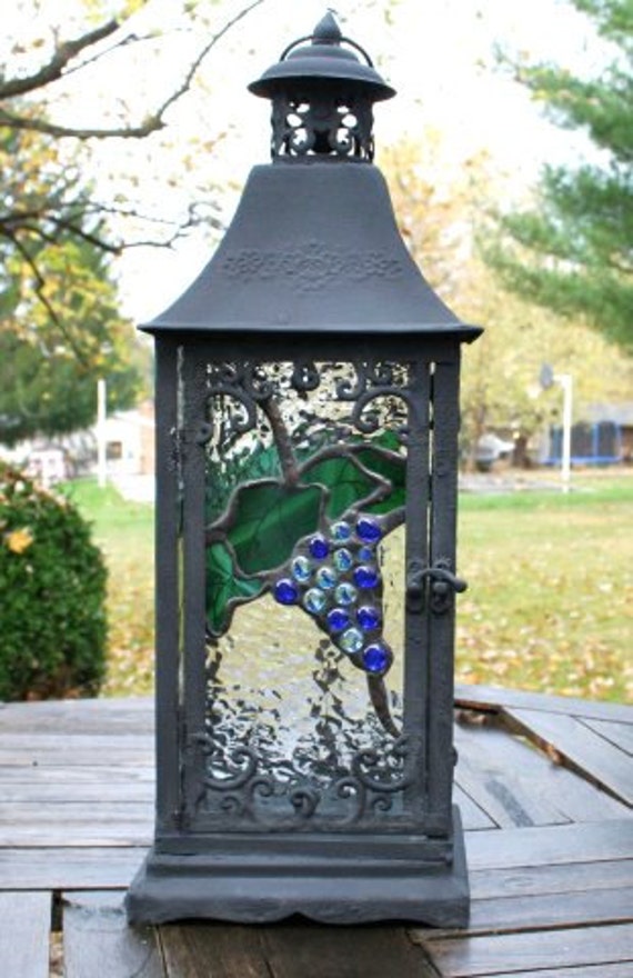 Stained Glass Lantern by SingularArt on Etsy