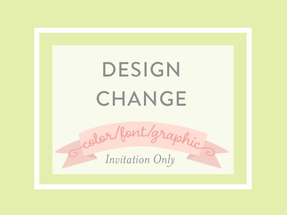 CUSTOM DESIGN CHANGE-Single listing (collections not included), a la carte Il_570xn