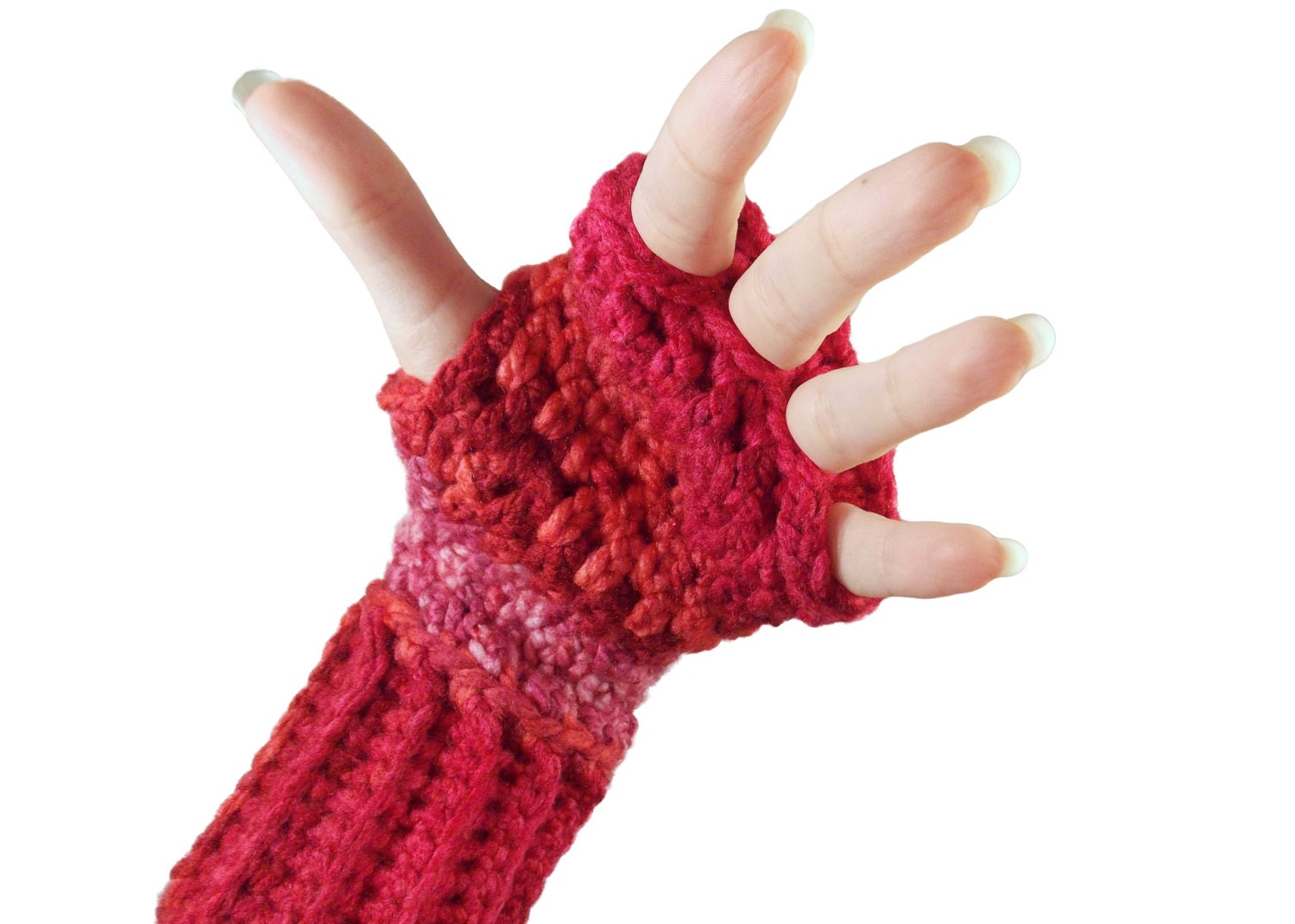 Fingerless Gloves with individual finger holes