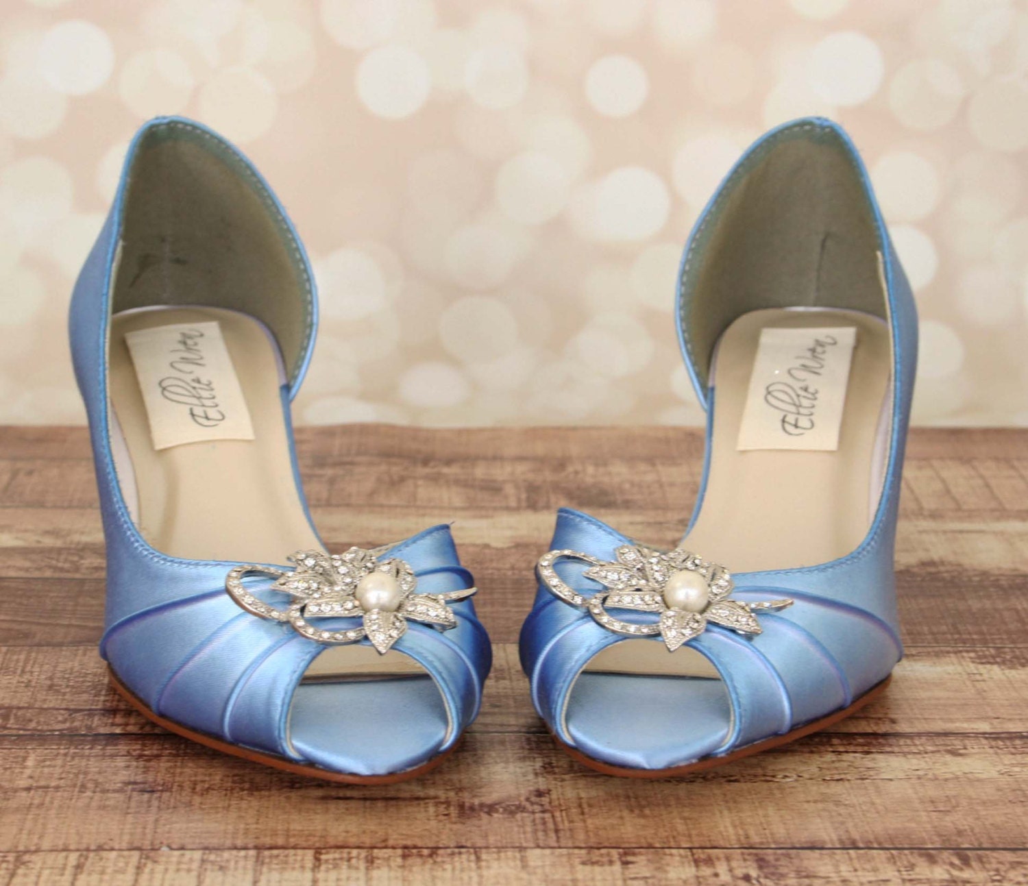 cornflower blue flat shoes
