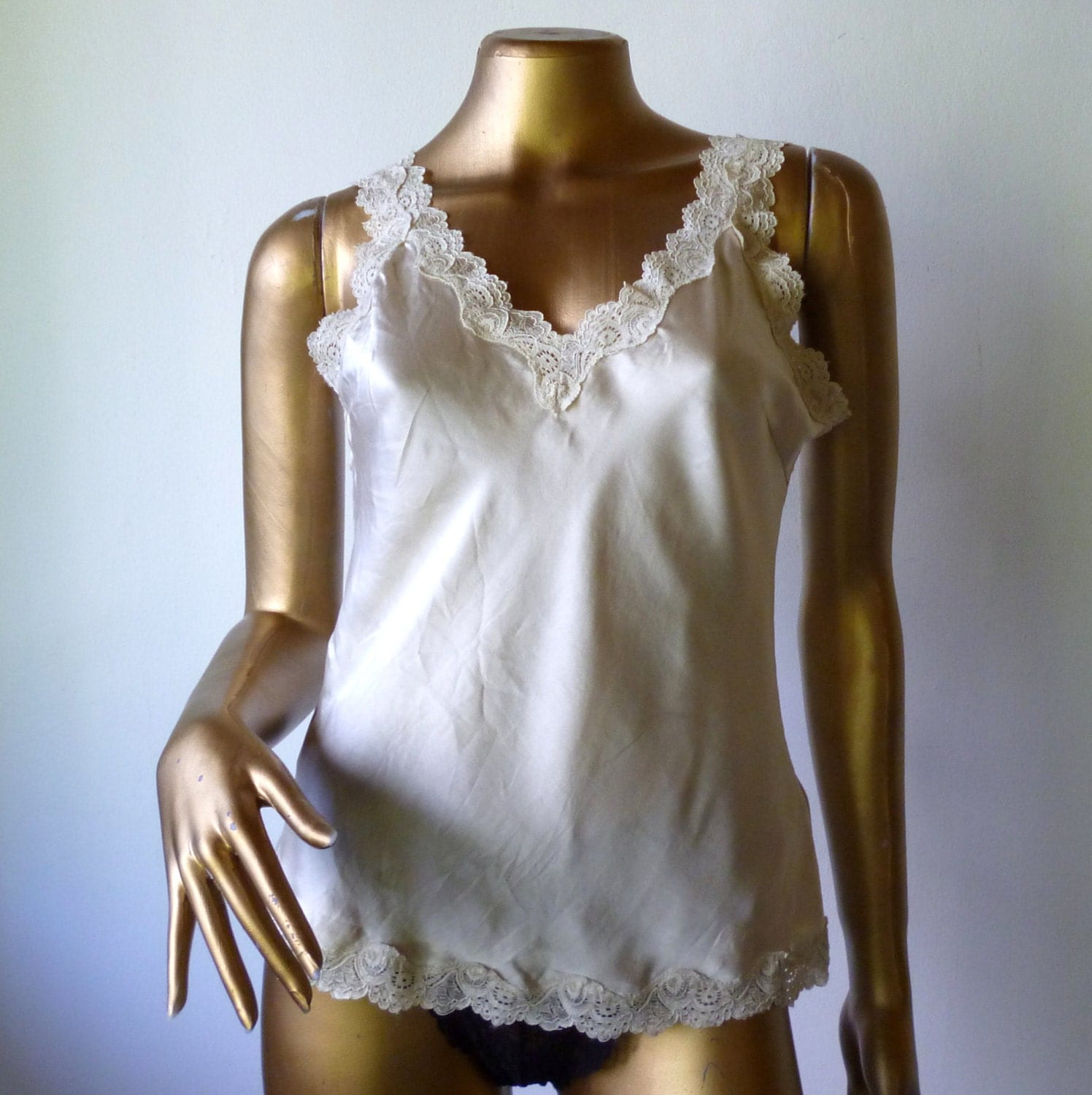 cream silk camisole uk