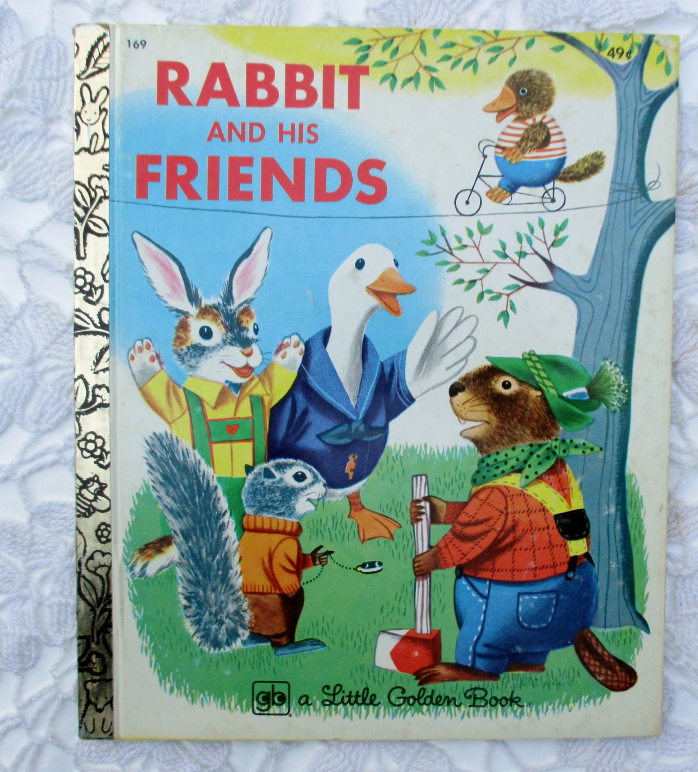 Vintage Rabbit and His Friends A Little Golden Book