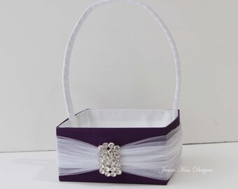 Handmade Flower Girl Basket- (Custom Made to Order)