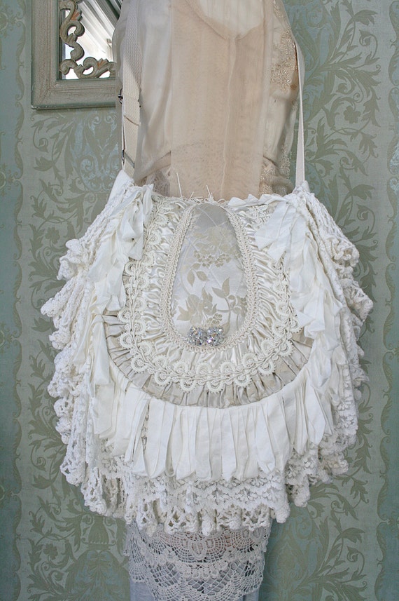Bohemian Gypsy Bag / Victorian Handbag / Boho by TurtleDoveBagsEtc