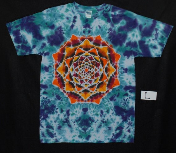 lotus flower tie dye shirt