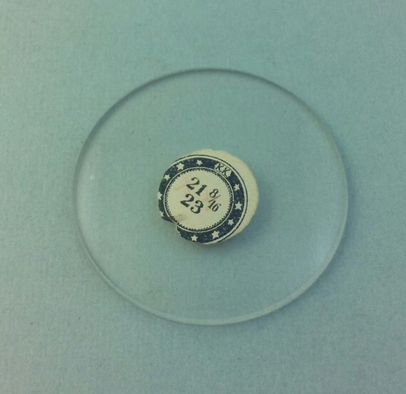 Glass pocket watch crystal Vintage supply by StratusJewelrySupply