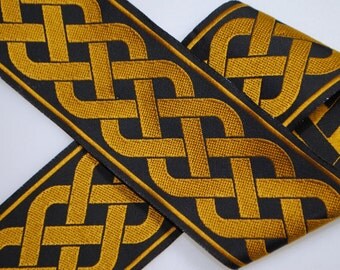 Celtic Knot Jacquard Trim 2 inches wide - Two, Five, or Ten Yards