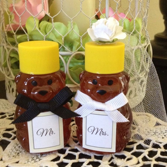 Items similar to 24 qty Sweet Mr & Mrs Mini Honey Bear Wedding Shower