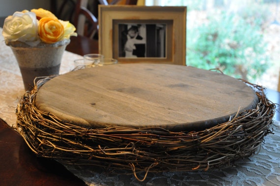 24 Large Grapevine Cake Stand Rustic Wedding 24 Large Grapevine Cake Stand Rustic Wedding