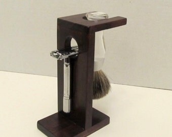 Shaving Stand for Double Edge Razor and Badger Brush