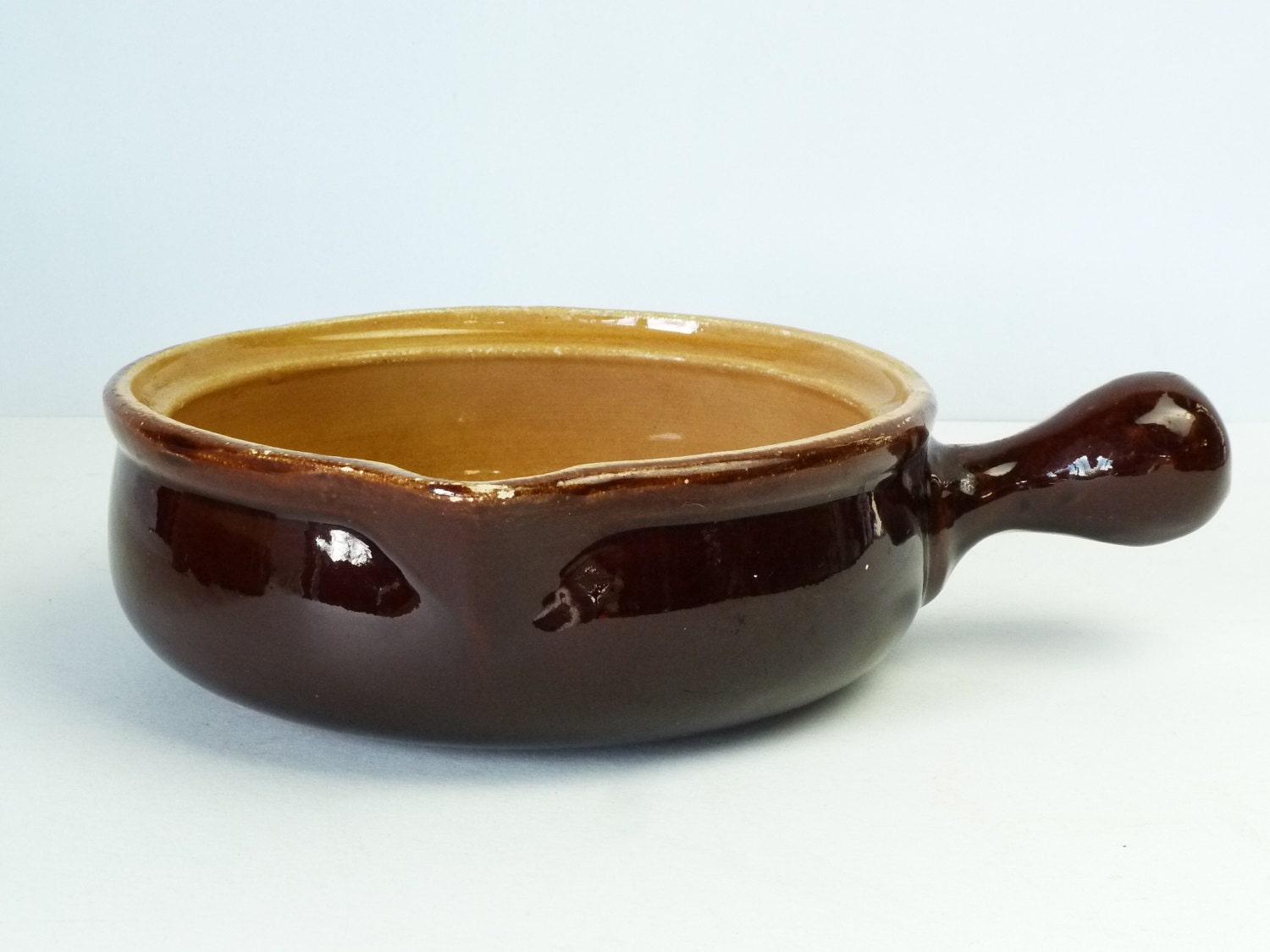 French Antique Stoneware Cooking Pot by LeMoulinBleu on Etsy