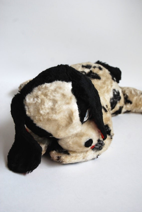 polka dot stuffed dog