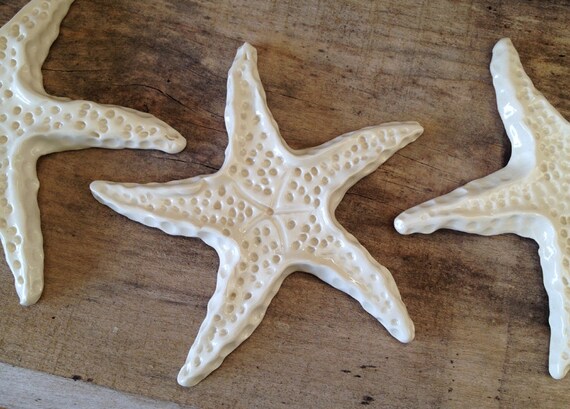 pottery starfish; clay sea life; North Carolina pottery by dawn tagawa